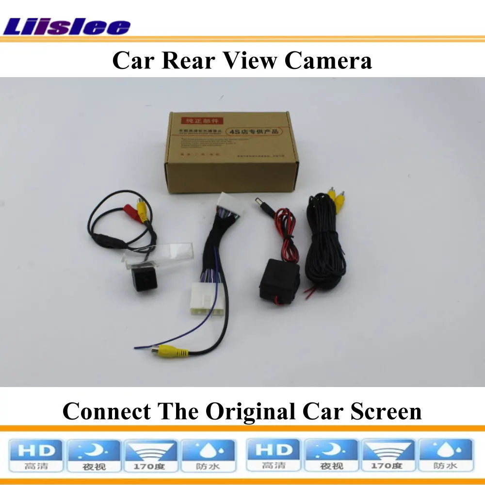 Liislee для Mazda 2 Demio DJ~ задний вид автомобиля камера/подключите заводской экран/RCA адаптер