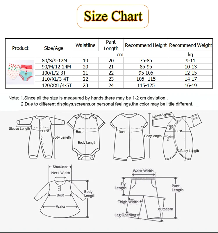 3pcs per set baby underwears