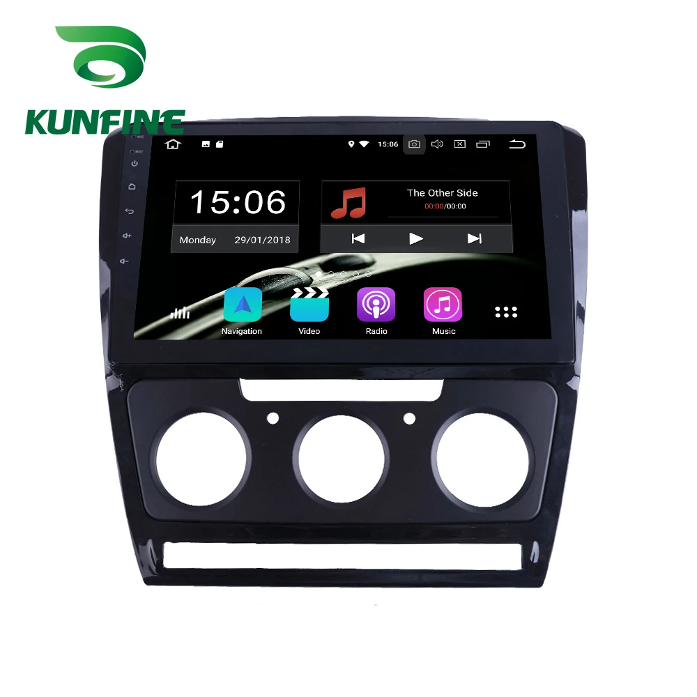 Perfect Android 9.0 Ram 4G Rom 64G PX6 Cortex A72 Car DVD GPS Multimedia Player Car Stereo For Skoda Octavia 2007-2013 MT/AT Radio 2