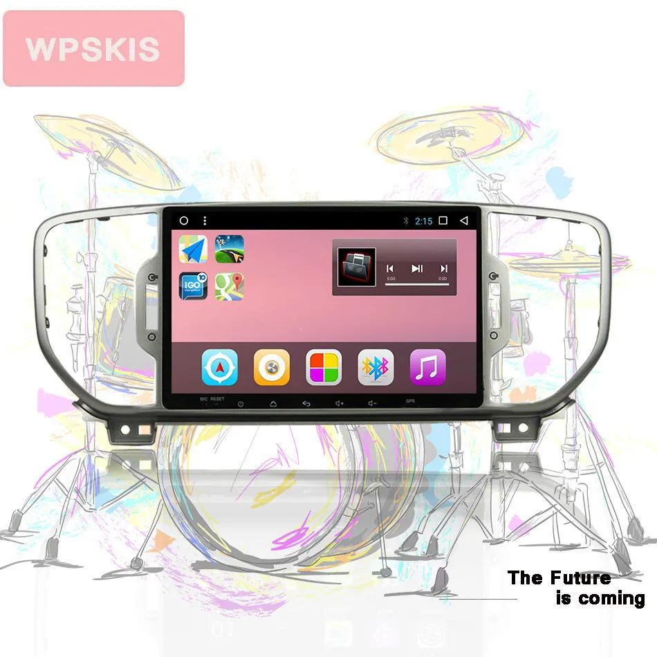 Discount Android 9.0 Octa core car dvd player for KIA sportage 2016 2017 2018 kx5 car gps navigation stereo headunit car Audio Auto Video 3
