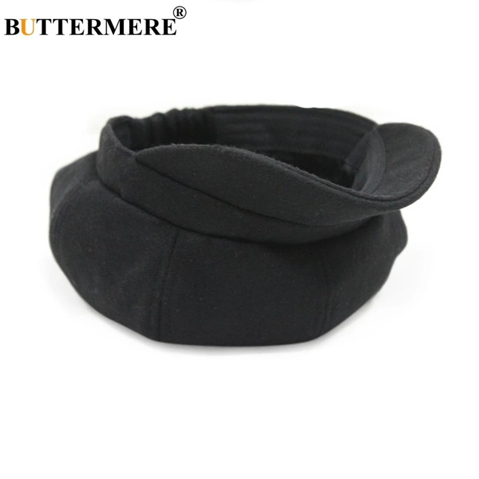 BUTTERMERE, Женская Шерстяная кепка с плоской подошвой, женская черная зимняя Классическая газетная Кепка Гэтсби, подарки в британском стиле, Весенние шапки для водителей