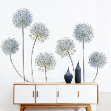 

Dandelion Living Room Bathroom Bedroom Modern Home Decoration Wall Sticker DIY Flower Decal Poster Mural