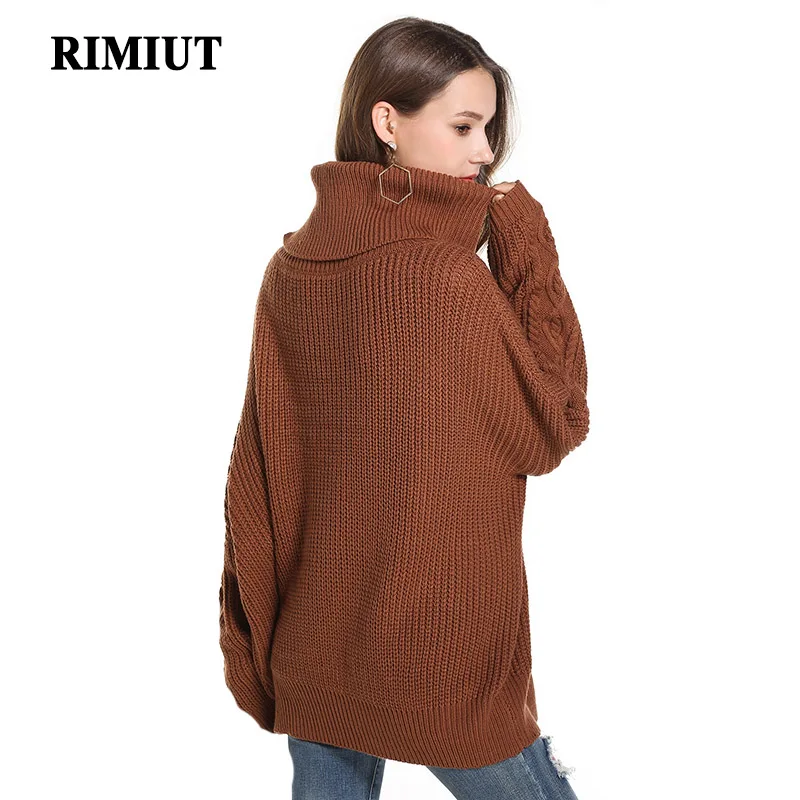 Rimiut Big Size Loose Women Winter Autumn Long Sleeve Sweaters Pullover Knitted Elegant Lady Casual Home Wear Sweater Tops Sweaters