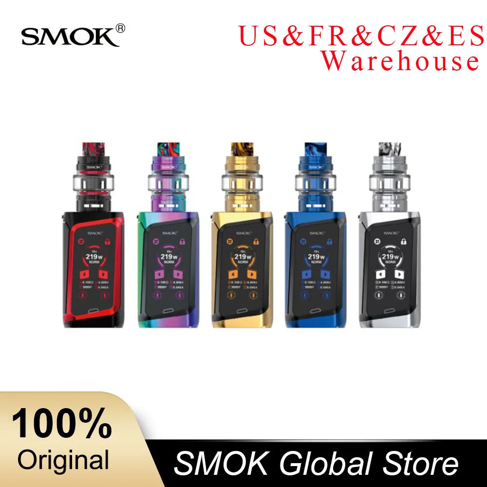 Набор для вейпа Smok Morph 219 Вт TC Mod TF2019 BF-Mesh Двойной аккумулятор 18650 электронная