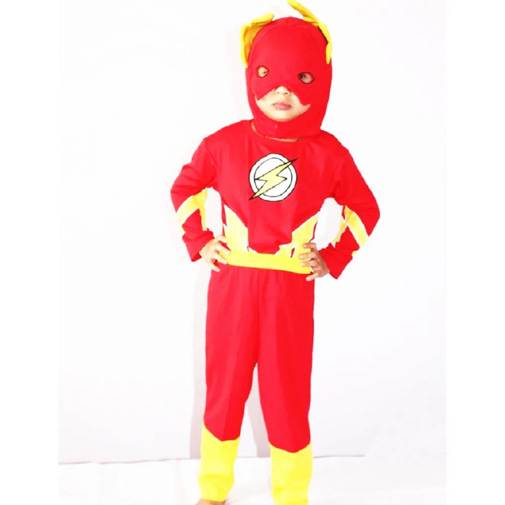 3-7 Years Boy The Flash Costume Halloween Costume For Kids Blitzmann Barry Allen Party Cosplay Costume Toddler 3 Piece Suit 3-7 Years Boy The Flash Costume Halloween Costume For Kids Blitzmann Barry Allen Party Cosplay Costume Toddler 3 Piece Suit