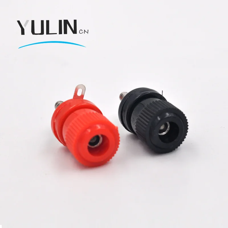 

10PCS 5pairs JS-999B 4mm Banana Plug Jack Socket Female Binding Post For Speaker Audio Terminals Splice