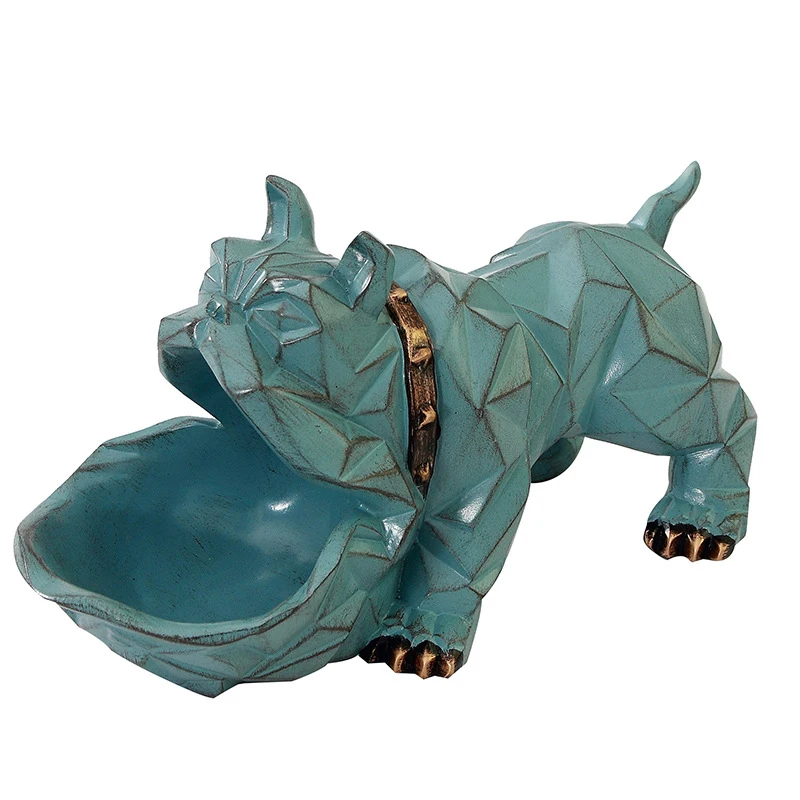 

Creative Geometric Dog Resin Model Miniatures Figurine Cartooon Geometric Dog Home Desktop Decoration Accessories Birthday Gifts
