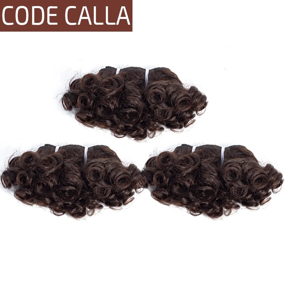 

Code Calla Pre-Colored Raw Virgin Italian Human Hair Double Drawn Bouncy Curly 6 Bundles Weave Can Make A Wig Free Shipping