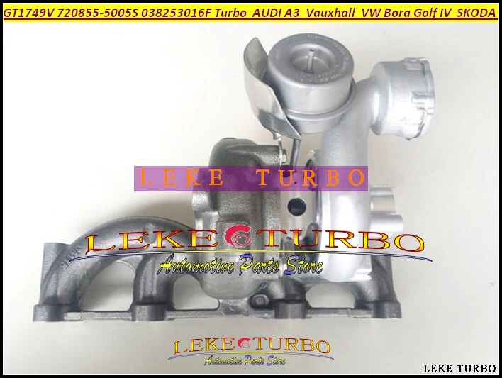 GT1749V 720855 720855-5005S 038253016F Q Turbo Turbocharger For AUDI A3 Vauxhall For Volkswagen VW Bora Golf IV SKODA Octavia ASZ 1.9L TDI (1)