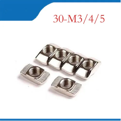 Buy 100pcs M3 M4 M5 M6 T Slot Hammer Head Nut Nickel