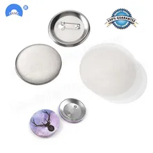 Badge-Pin-Button Parts-Supplies Crafts-Materials Blank for DIY Plastic 100pcs/Set