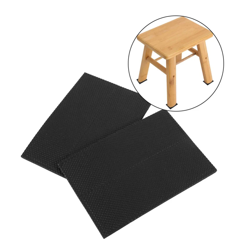 48pcs Furniture Rubber Leg Feet Felt Pads Anti Slip Self Adhesive