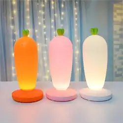 Touch светодиодный ночник USB аккумуляторная редис светодиодный Красочные Night Light детские ясли лампа для Для детей подарок ночники Лидер продаж