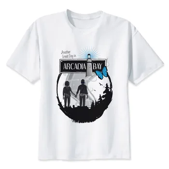 

Life Is Strange Arcadia Bay T shirt men t shirt fashion t-shirt O Neck white TShirts For man Top Tees MR1160