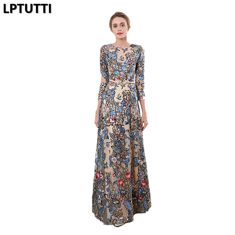 

LPTUTTI Sequin Gratuating New For Women Elegant Date Ceremony Party Prom Gown Formal Gala Luxury Long Evening Dresses