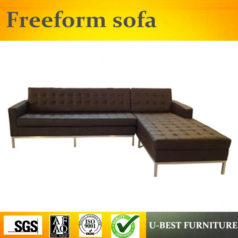 U-BEST Luxury modern furniture sectional upholstery leather corner sofa,L shape nordic fabric sofa