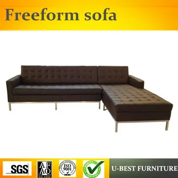 

U-BEST Luxury modern furniture sectional upholstery leather corner sofa,L shape nordic fabric sofa