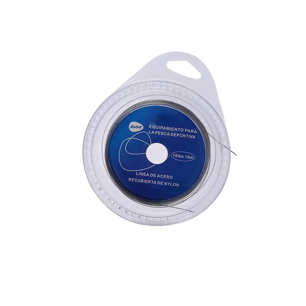 Fil De Pêche Mer Acier Gainé Plastique - 10m, 7 Brins, Résistance 20 Lbs - 5 Types Différents Pour Tous Les Poissons !