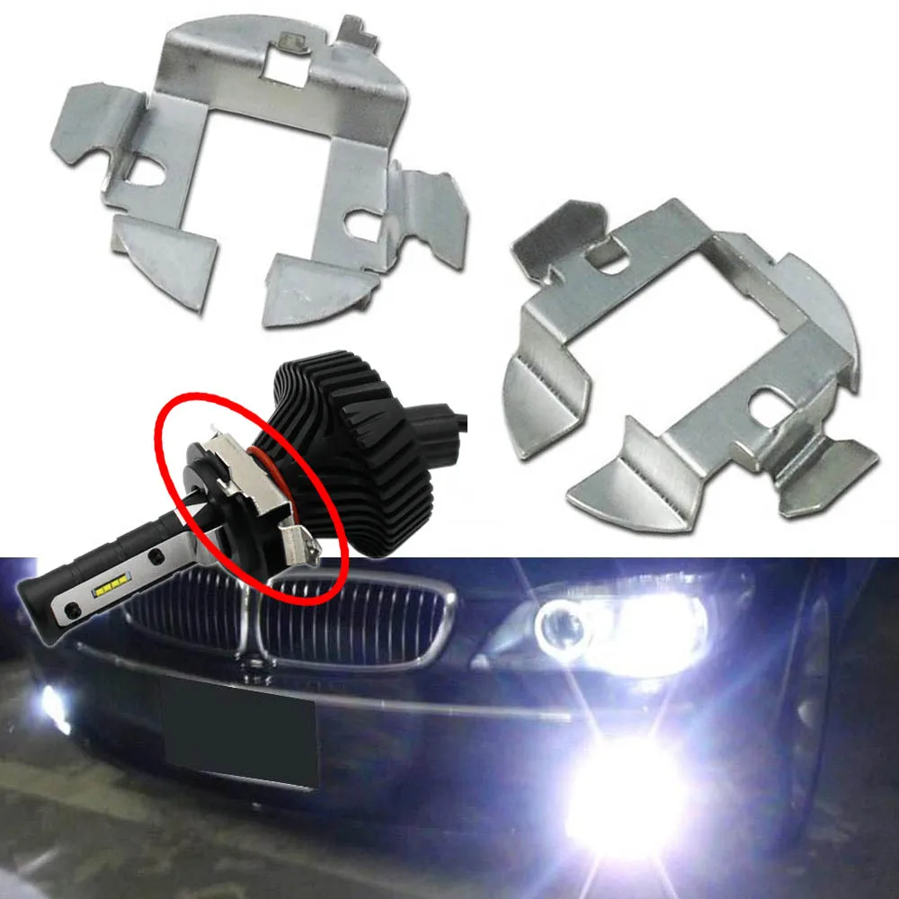 2x H7 HID Xenon Bulb Holder Adapter Base Retainer Clip for Benz BMW