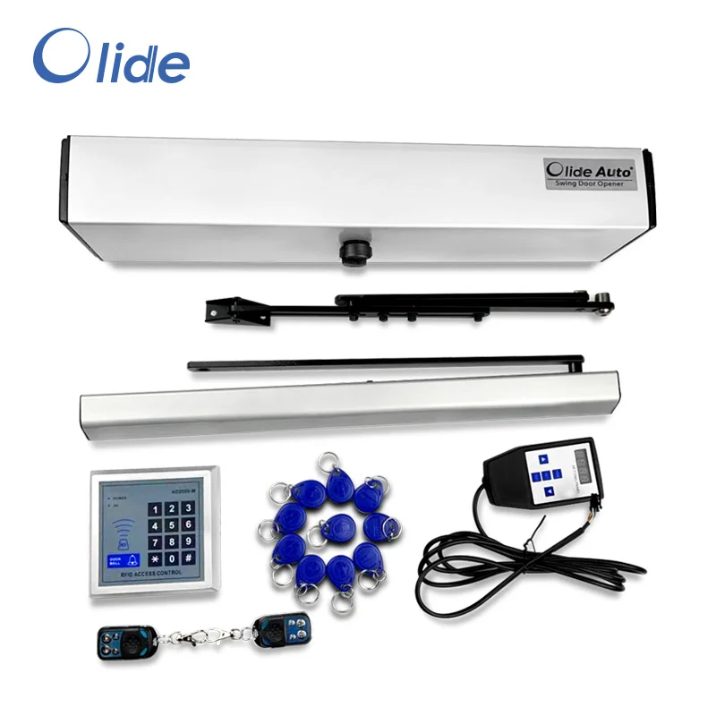 

Olide DSW120 Security Protection System Commercial Electric Swing Door Closer With Electric Lock And Card Reader