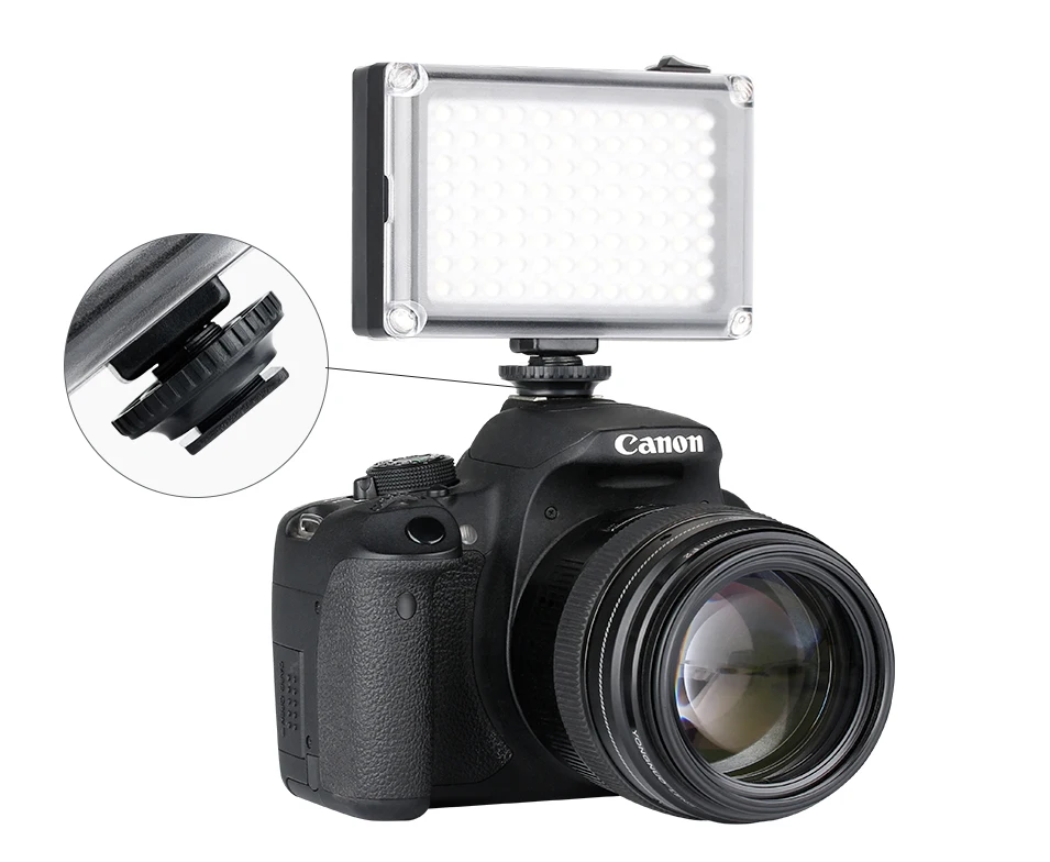 Ulanzi 96 Светодиодный светильник для видео камеры, фотостудия Vlog, светильник для Zhiyun Smooth 4 DJI Osmo Pocket Canon DSLR camera s