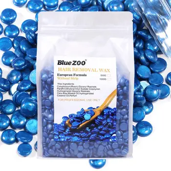 

1000g/Bag Wax beans No Strip Depilatory Hot Film Hard Wax Pellet Waxing Bikini Face Hair Removal Bean For Women Men