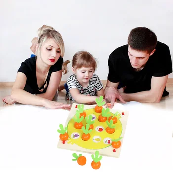 

Educational Kids Brain Toy Memory Toys Carrot Memory Chess With Cartoon Cards Early Learning Memory Training Matching Game