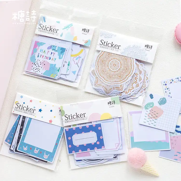 detail feedback questions about 40pcs pack message paste dialog box collage planner