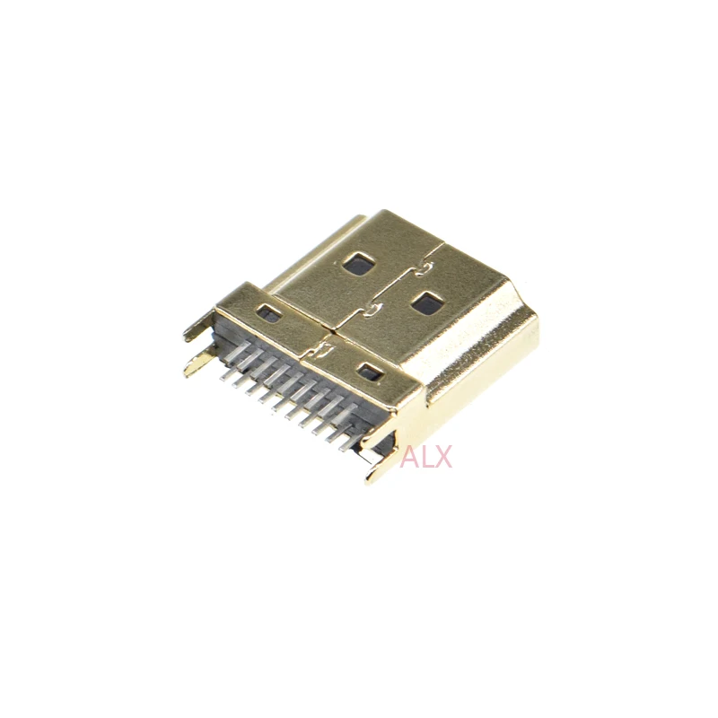 HDMI Gold Plated Pin 19 JACK WITH HOLDER SMT HDMI S-RA6-SMT-MF Connectors 