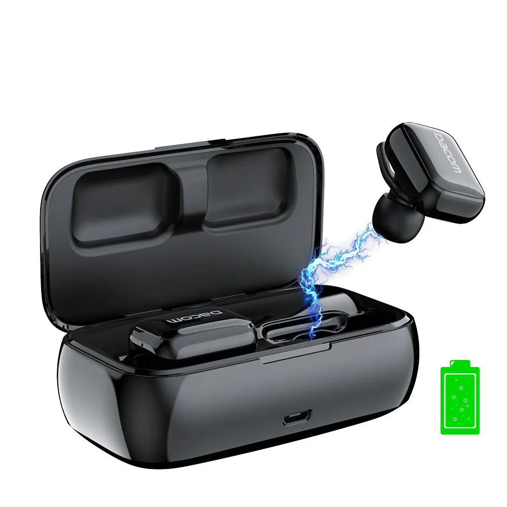 DACOM GF8 TWS мини беспроводные наушники с микрофоном вкладыши зарядным боксом