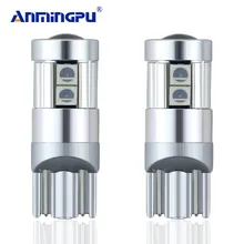ANMINGPU 2 шт. T10 светодиодные лампы белого цвета 168 501 W5W Светодиодная лампа T10 Клин 3030 5SMD интерьерные светильники 12V 6000K цвета-красный, желтый, желтого цвета Ice Blue
