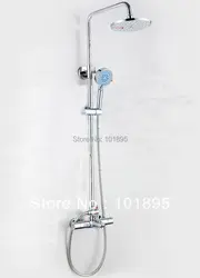 X9026ss1-Роскошные хромированная отделка латунь тропический душ с термостатическим Для ванной смеситель набор для душа
