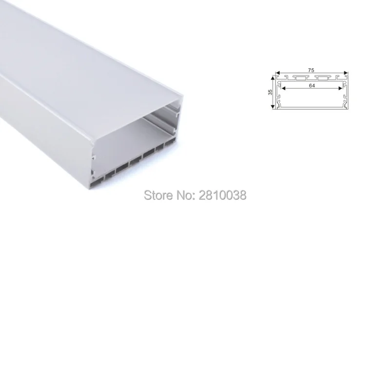 50X1 м наборы/партия офисное освещение led профиль свет и U Тип алюминиевый