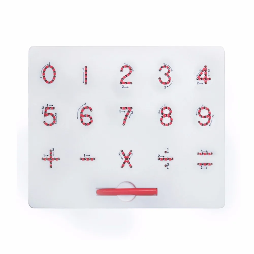 Магнитная планшет доска для рисования коврик игрушка шарик магнит стилус 26 Алфавит цифры Письма доска для заметок обучающая развивающая детская игрушка