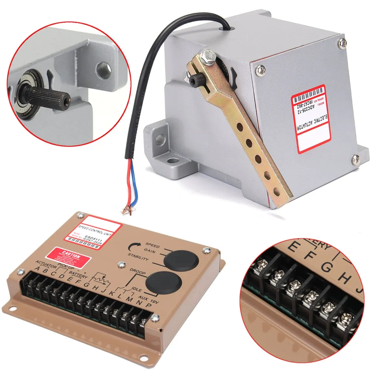 

1Set ADC225-12V Actuator ESD5111E 50mA Controller MSP675 Sensor Speed Controller