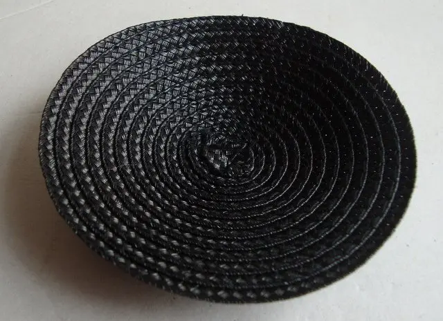 11 см черная ПП круглая база Чародейка заготовка дамские шляпы Acc для головные уборы