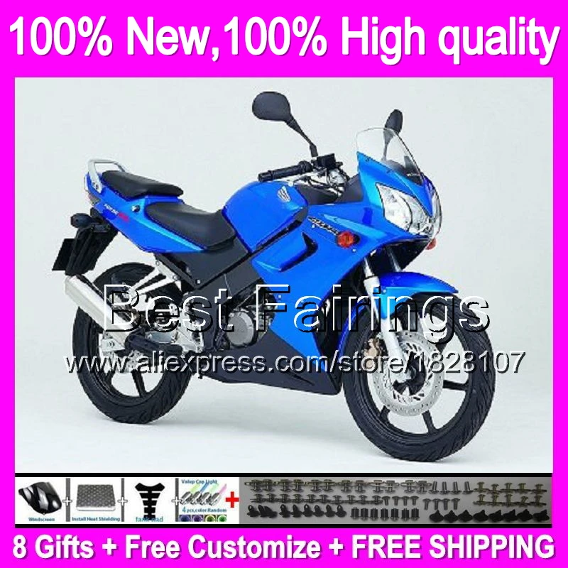 

Fairing For HONDA CBR125R 02-06 Blue black CBR 125R 10B7 CBR125 R 02 03 04 05 06 2002 2003 2004 2005 2006 Gloss blue +decal
