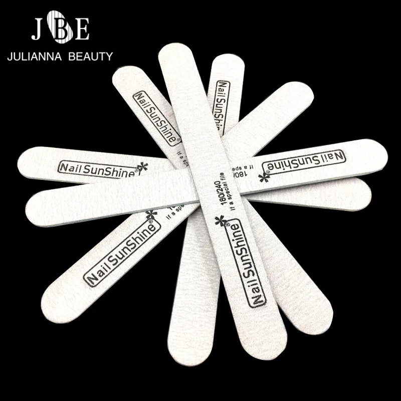 

10pcs Wooden Nail File Nail Buff Polishing Block Sanding Files 180/240 Nail Art Tool Straight Thick Stick Nail Tools