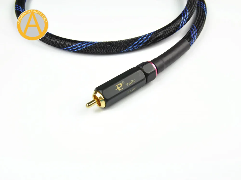 ANAUDIOPHILE CO01 75 Ohms Coaxial Cable RCA Male To RCA Male High Performance For Hi-Fi Digital Audio Video DAC CD Player TV-BOX