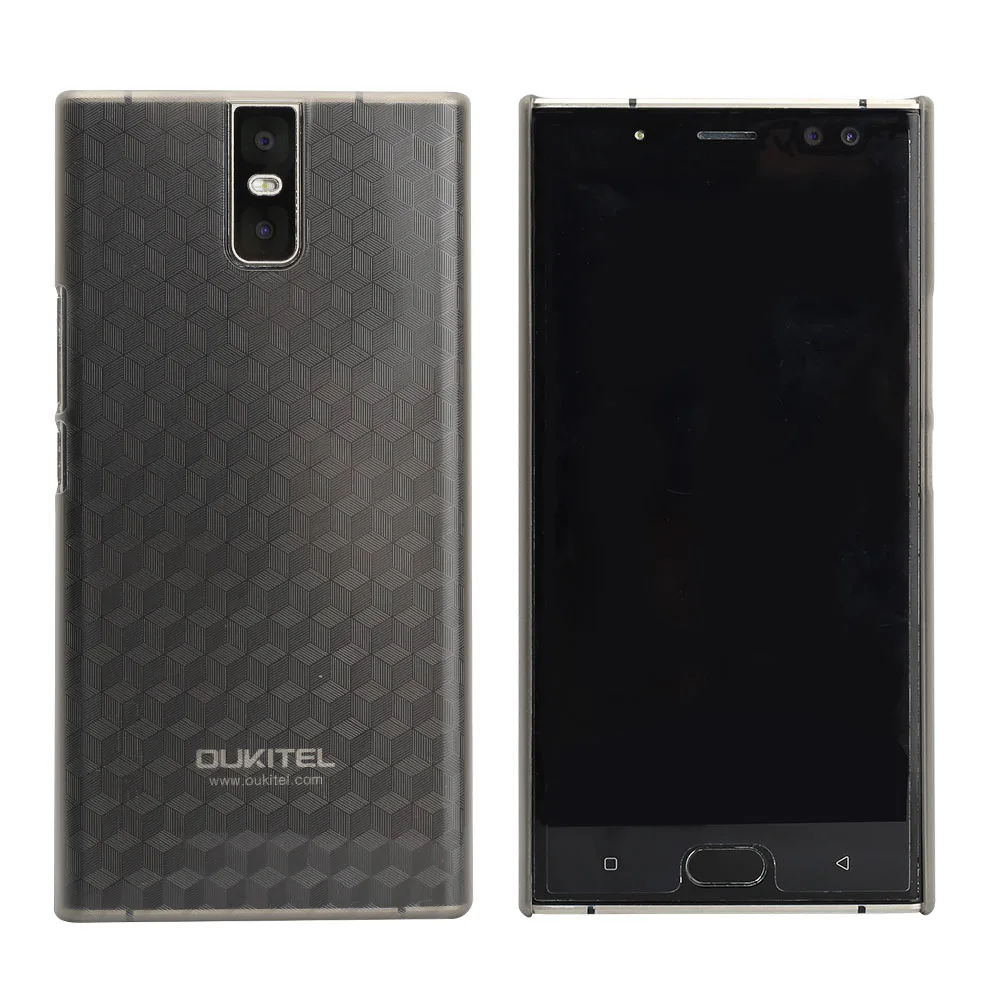 OCUBE oukitel k3 чехол-накладка на заднюю панель, защитный простой жесткий чехол для 5,5 дюймов oukitel k3 smart mobile phone - Цвет: Серый