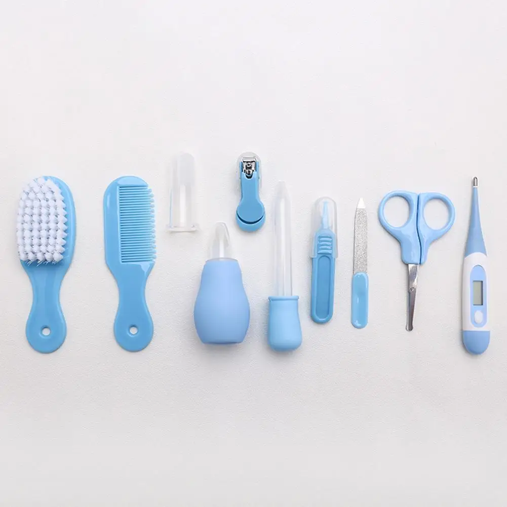 10 Pieces Set Newborn Baby Nail Clipper Set Baby Care Set Washing Nail Tools Health Care Set