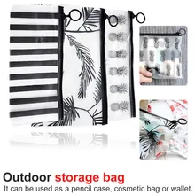 Шикарный модный дорожный женский прозрачный косметический пакет маленькие большие из ПВХ необходимые косметичка Мытье Ванны Органайзер набор сумка