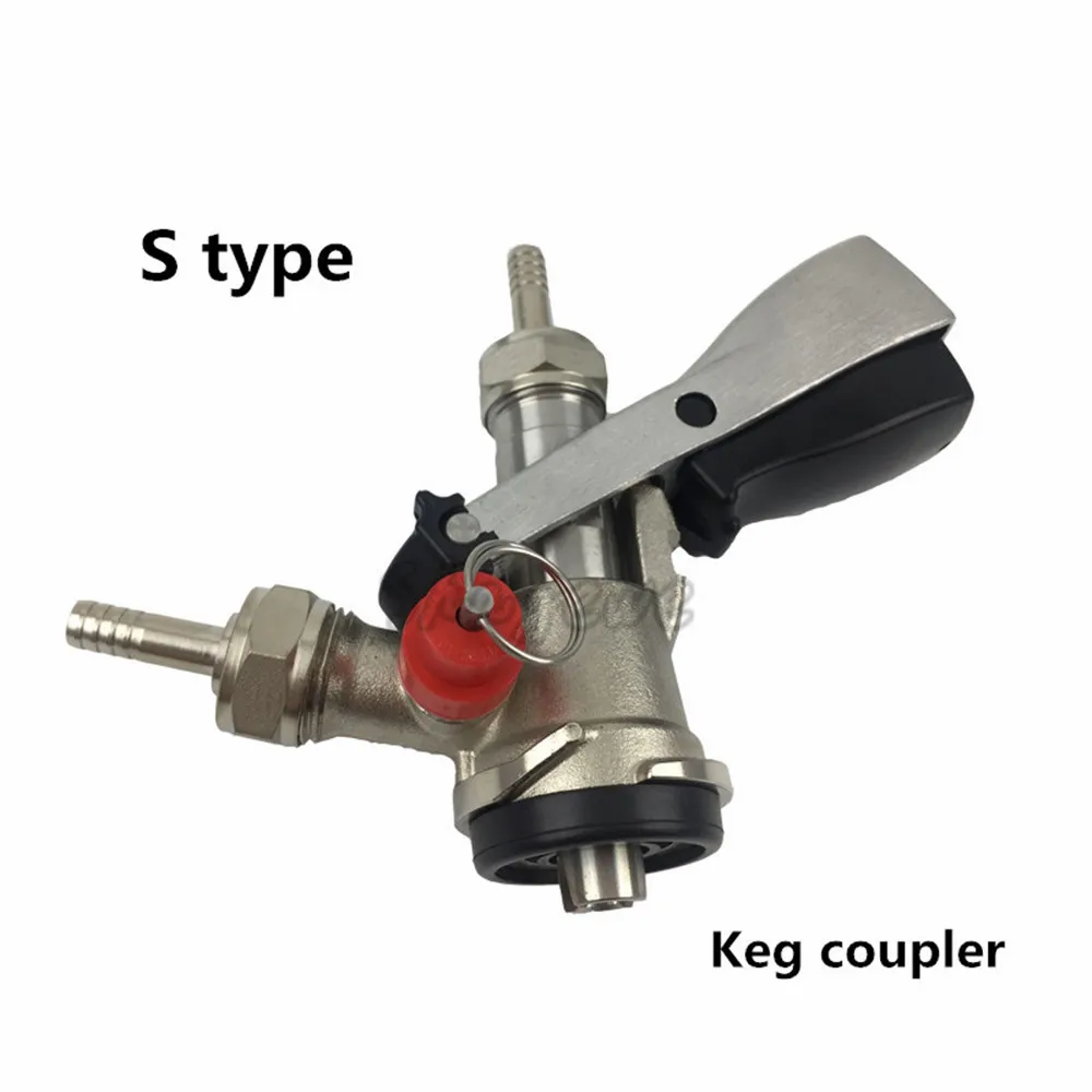 Draft Beer Keg Coupler Beer Tap System Connectors Beer Brewing Dispenser Tap A Type G Type S Type D Type Couplers (9)