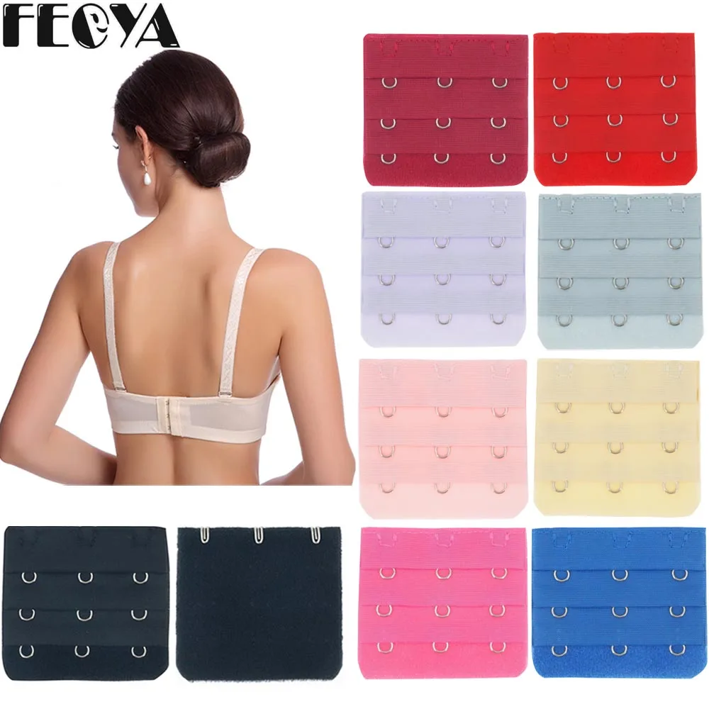 

9pcs/5pcs DIY Bra Buckle Hooks 3 Buckle/ 3 Rows For Women Bra Extender Extension Increase Intimates size Strap Adjustable