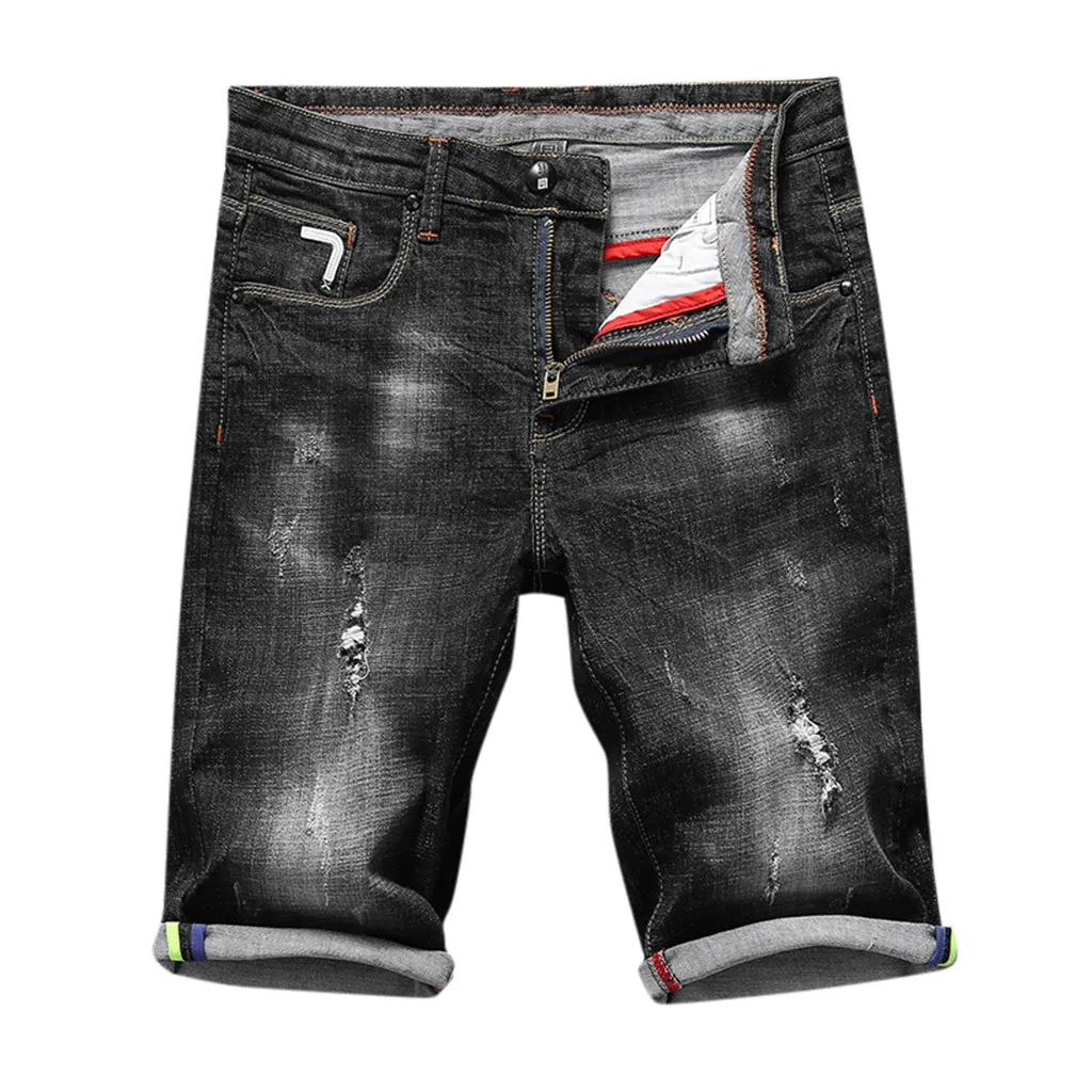 Новые шорты мужские летние повседневные спортивные Прямые классный ремень на молнии джинсы мужские шорты спортивный мужчина