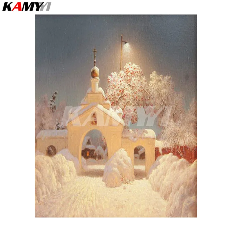 Landscape 5D DIY Diamond painting Cross stitch Full Square Diamond embroidery full Round Diamond mosaic Home decor_