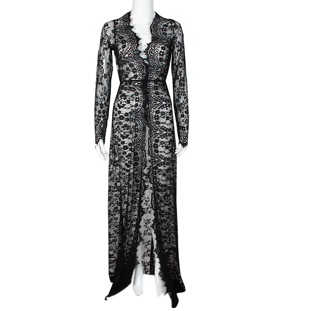 

Maternity Photography Pregnant Women Lace Fashion Long Sleeve Sexy Evening sexy Dress vestido gestantes gravidas fotografia
