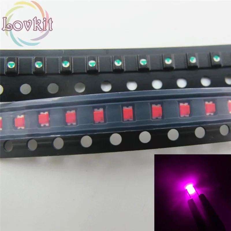 

1000pcs/Lot 0805 Pink LED SMD/SMT Chip lamp beads 3.0-3.2V Light Emitting diode Applicable to all kinds of toys DIY