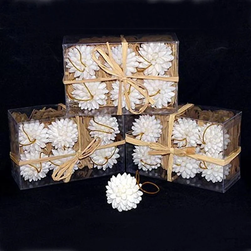

Free Shipping(6cs/box)Custom Handmade Shell Flower Ball Gift Box Beach Wedding&Party&Holiday&Christmas DIY Decor