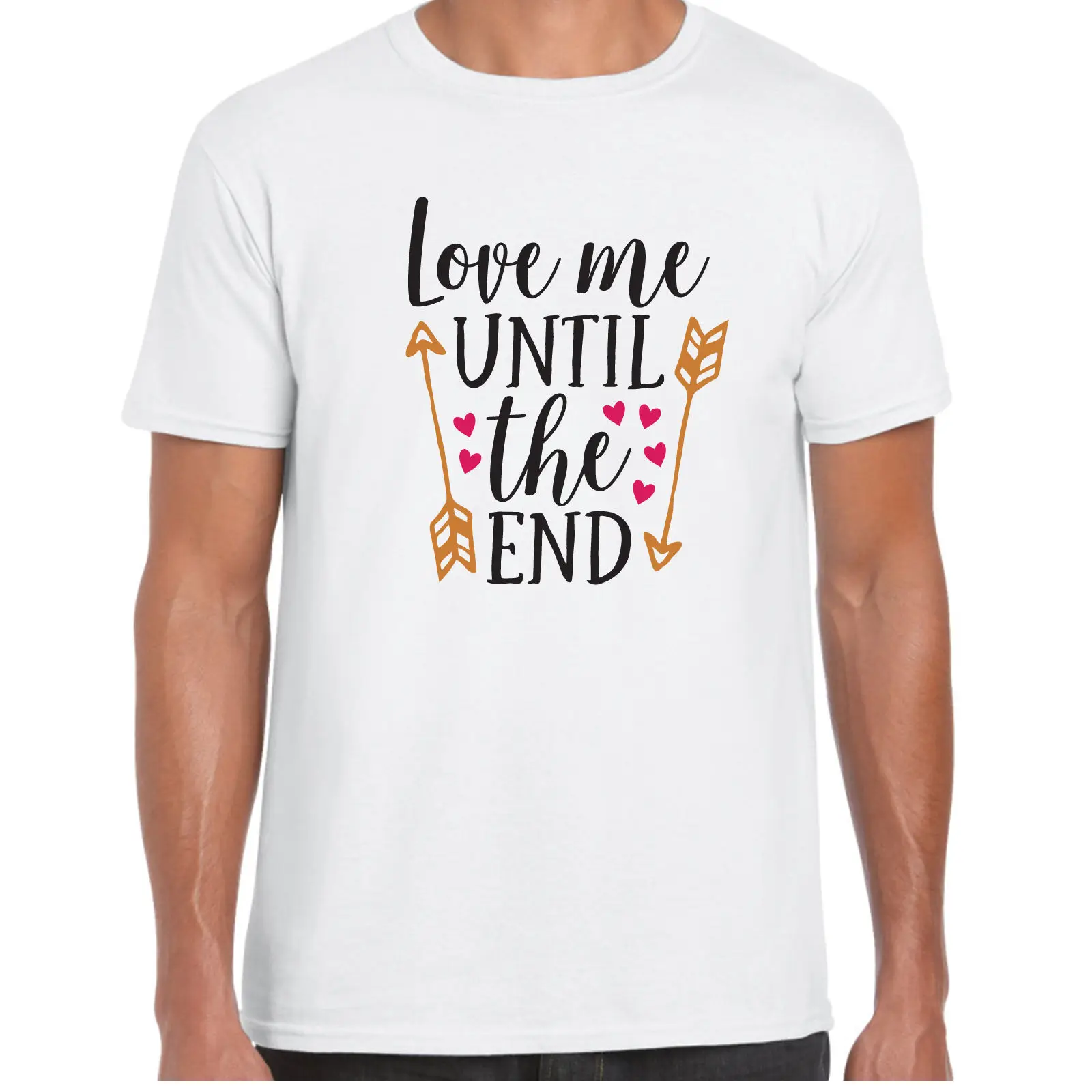 Новинка 2019 модная крутая Мужская футболка Love Me рубашка до конца менста подарок на